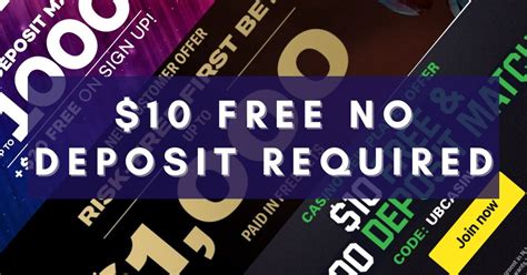 $10 free no deposit casino bonus